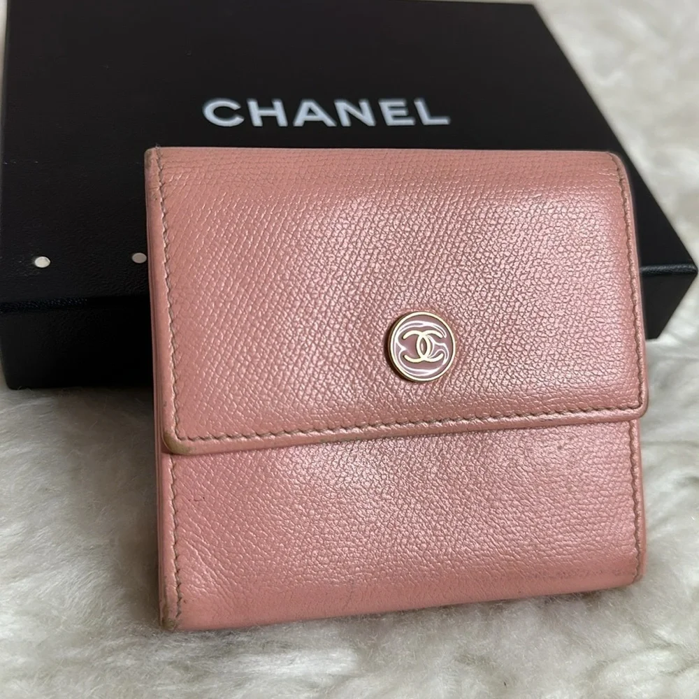 💯Authentic Chanel Trifold Short Wallet🍀